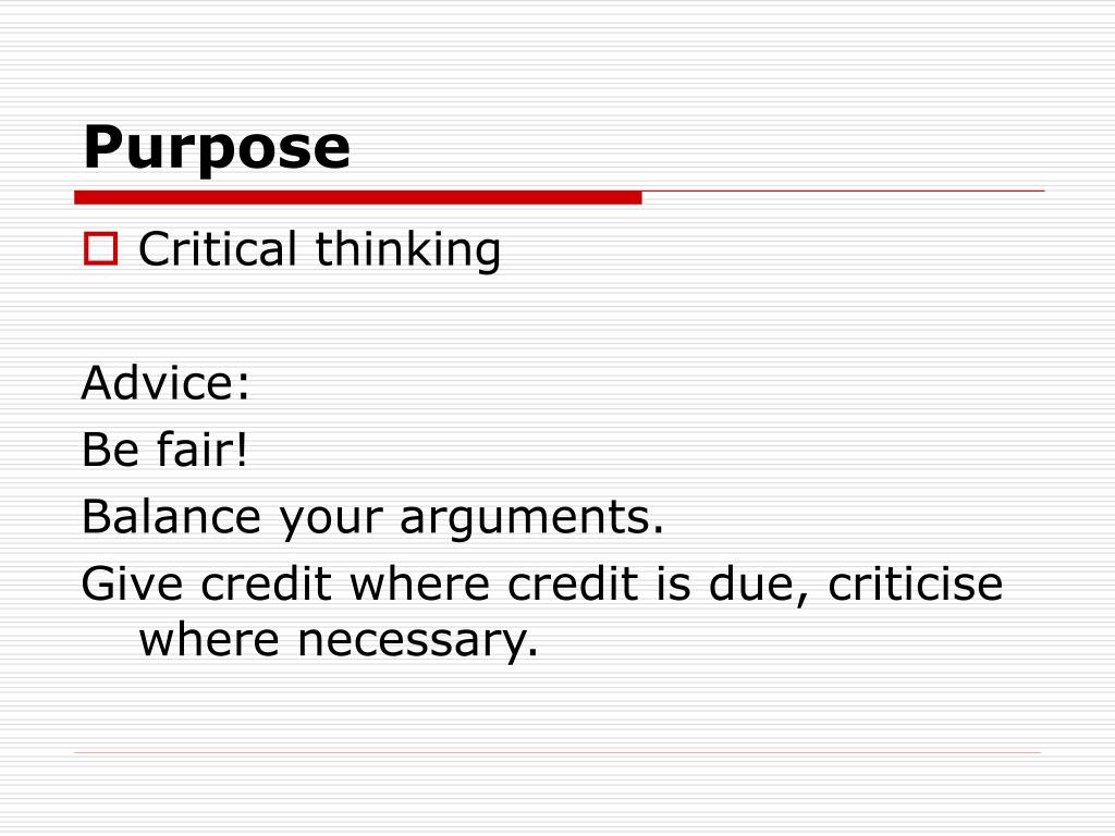 PPT CRITICAL READING AND REACTION PAPERS PowerPoint
