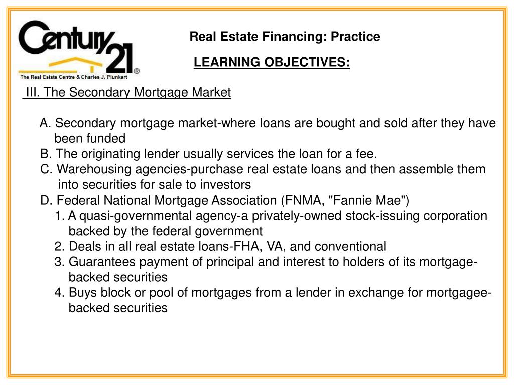 PPT Real Estate Financing Practice PowerPoint Presentation, free