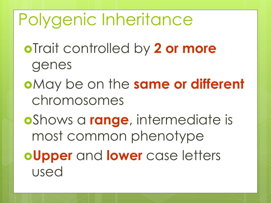 PPT Polygenic Inheritance PowerPoint Presentation, free download ID