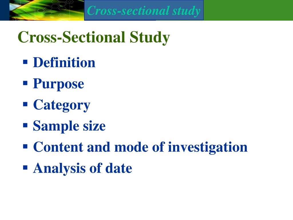 PPT CrossSectional Study (prevalence study) PowerPoint Presentation