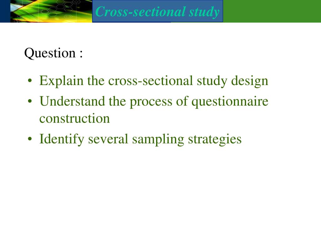 PPT CrossSectional Study (prevalence study) PowerPoint Presentation ID3641262