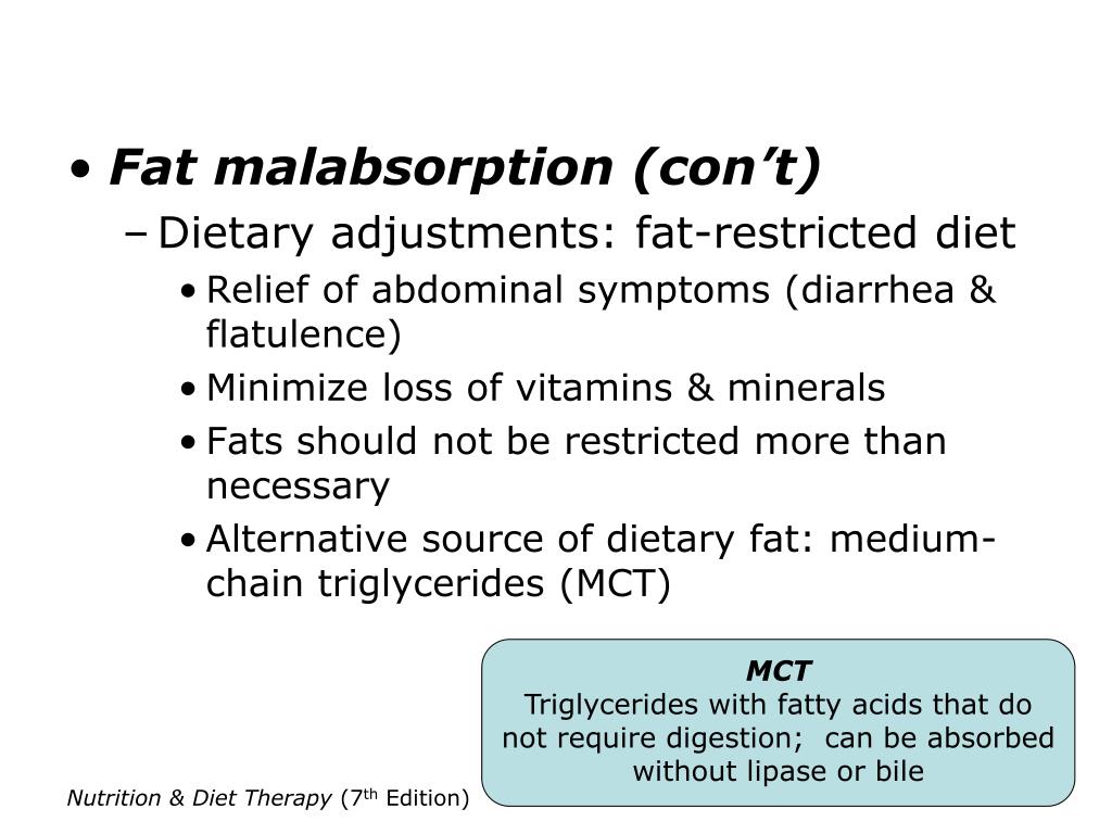PPT Carbohydrate & FatModified Diets for Malabsorption PowerPoint Presentation ID3641352