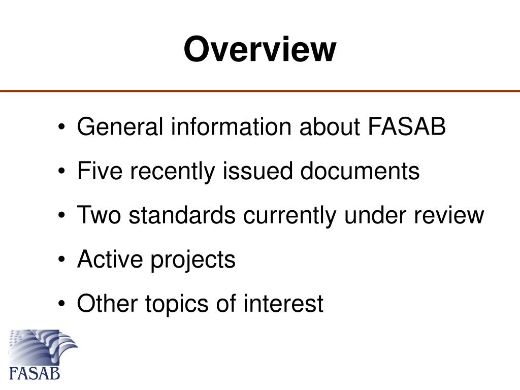 Agencies Federal Accounting Standards Advisory Board