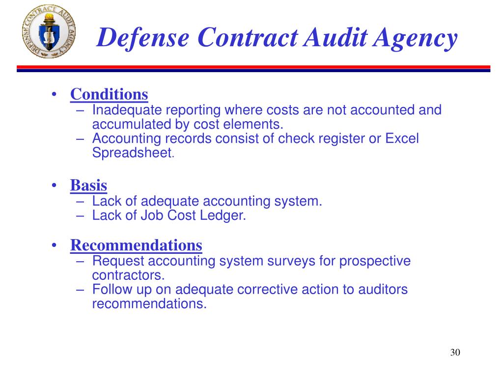 PPT Defense Contract Audit Agency PowerPoint Presentation, free
