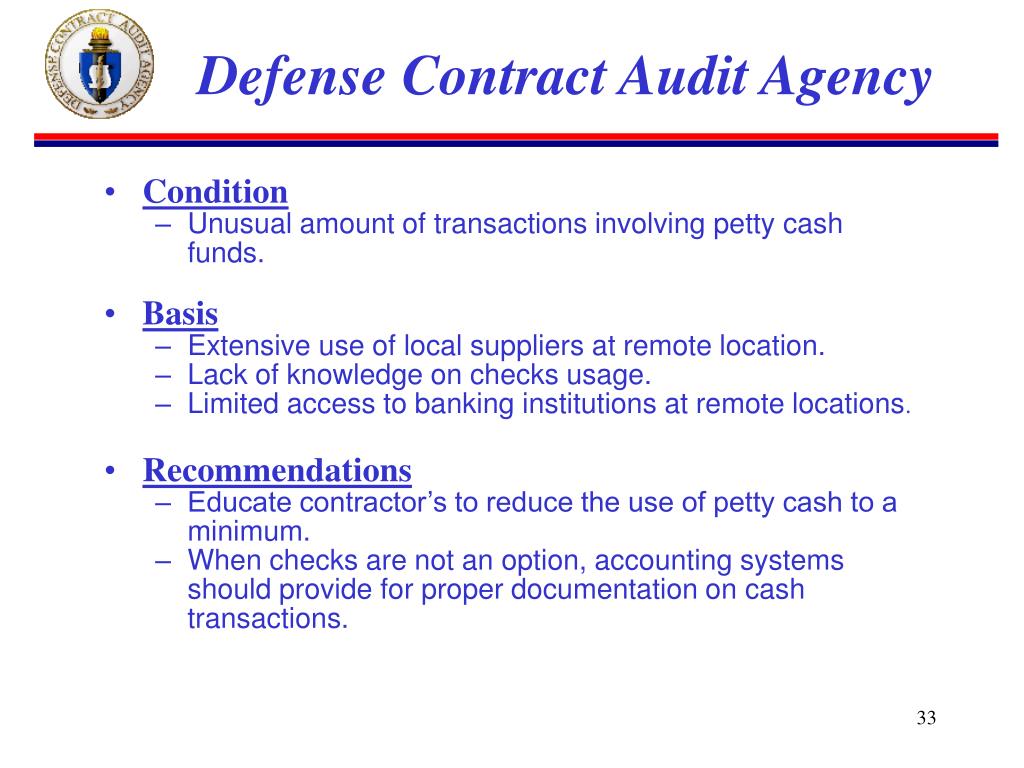 PPT Defense Contract Audit Agency PowerPoint Presentation, free