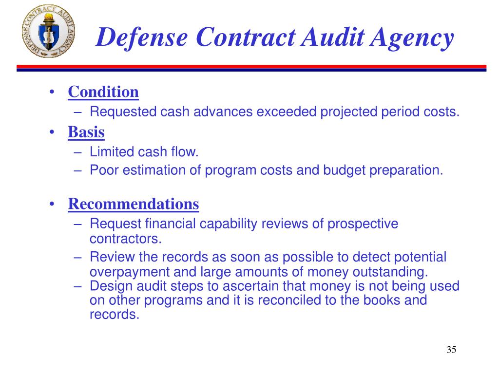 PPT Defense Contract Audit Agency PowerPoint Presentation, free