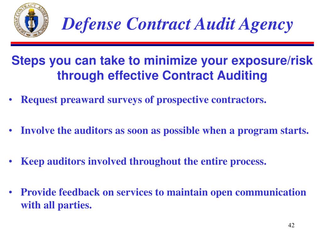 PPT Defense Contract Audit Agency PowerPoint Presentation, free