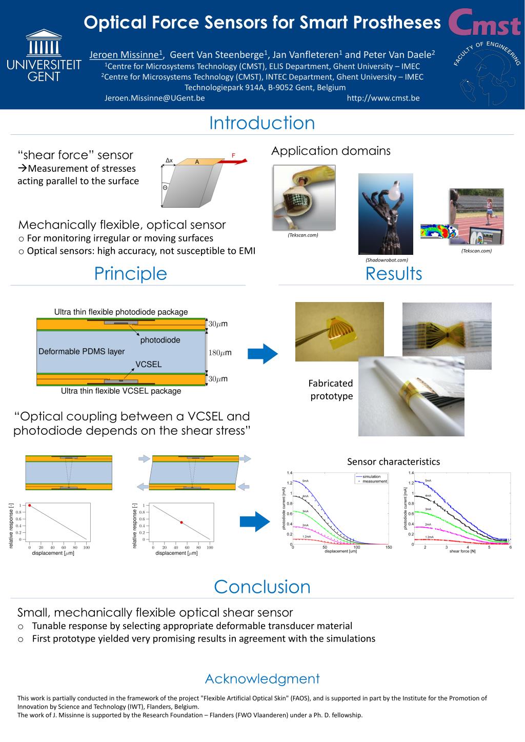 PPT Optical Force Sensors for Smart Prostheses PowerPoint