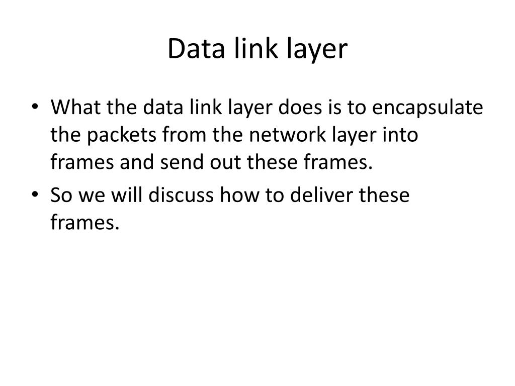 PPT Data Link Layer PowerPoint Presentation, free download ID3645206