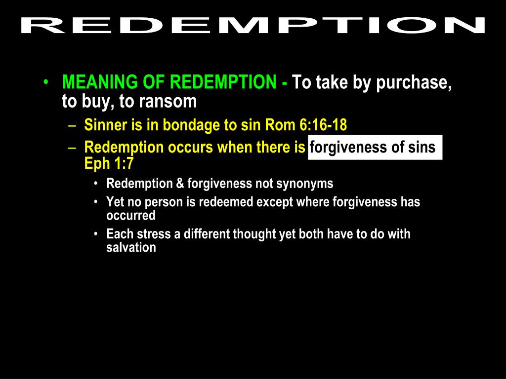 PPT The theme of the entire Bible is human redemption PowerPoint