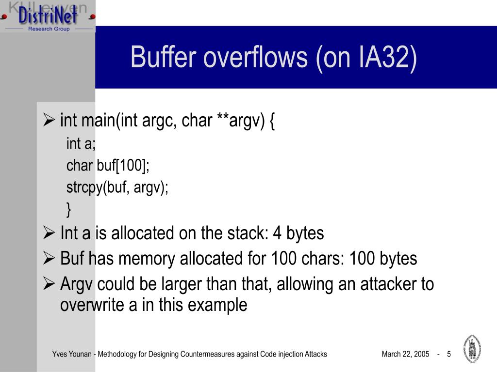 PPT Stackbased buffer overflows PowerPoint Presentation, free