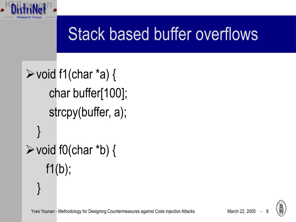 PPT Stackbased buffer overflows PowerPoint Presentation, free
