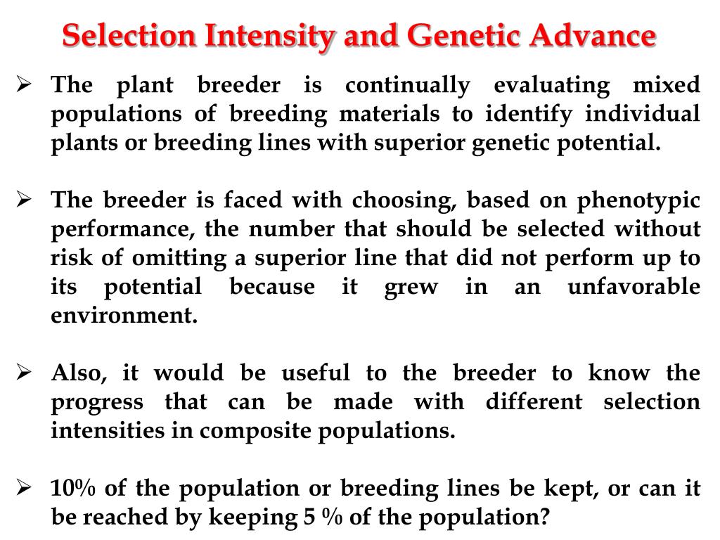 PPT Quantitative Inheritance in Plant Breeding PowerPoint