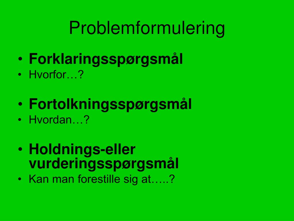 PPT Problemformulering PowerPoint Presentation, free download ID