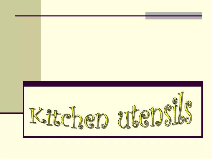 PPT Kitchen utensils PowerPoint Presentation, free download ID3650318