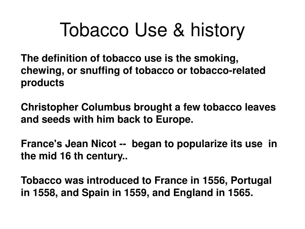 PPT Tobacco use PowerPoint Presentation, free download ID3655077