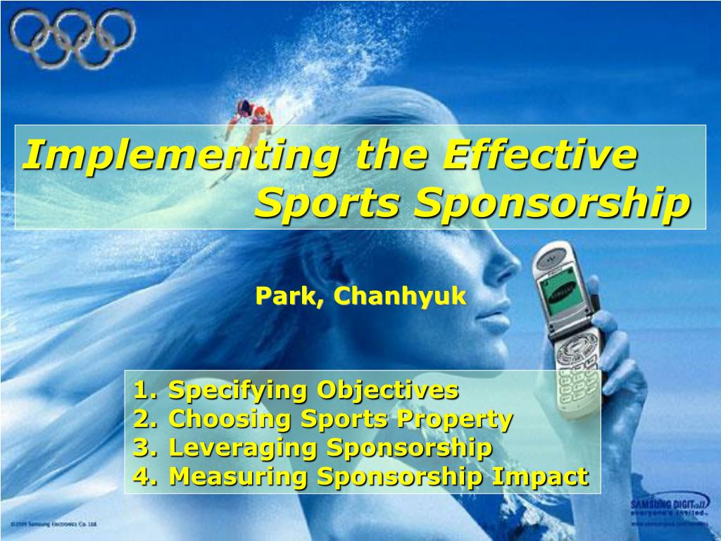 PPT Implementing the Effective Sports Sponsorship PowerPoint