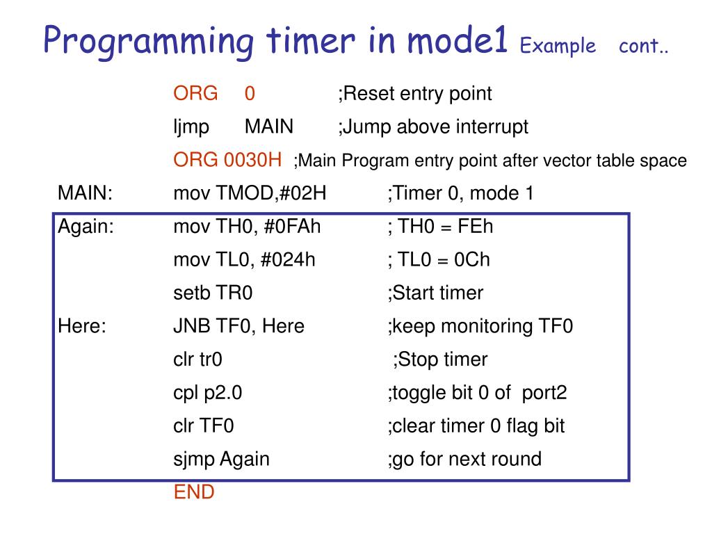 PPT Timer/Counter Programming PowerPoint Presentation, free download