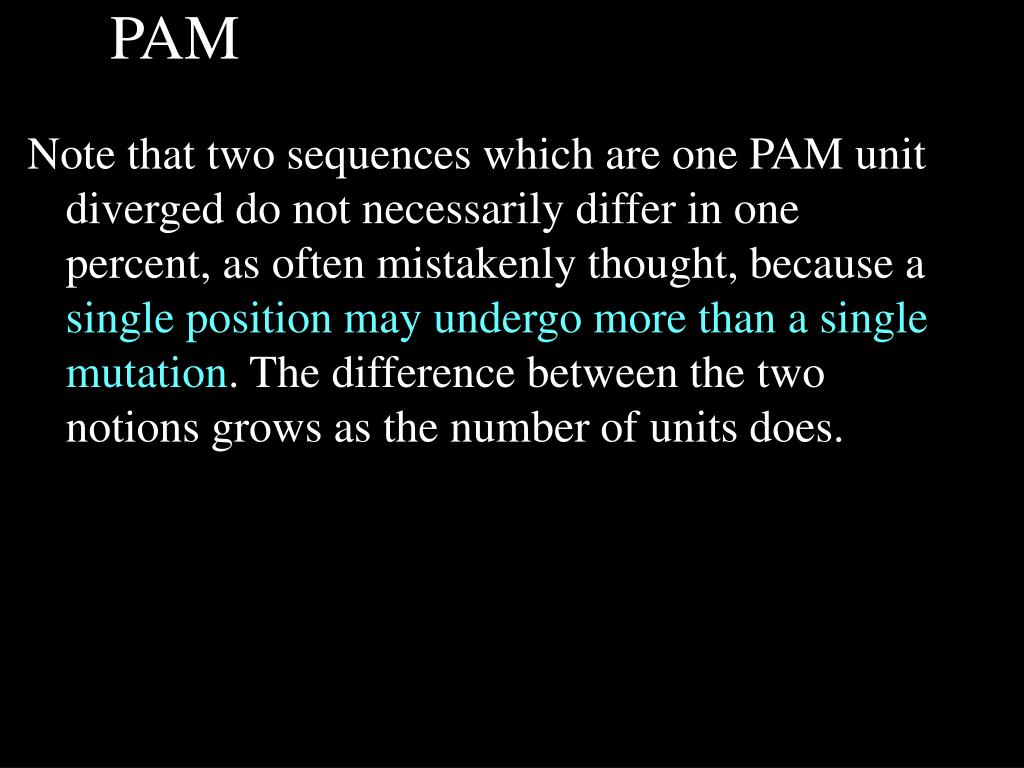 PPT PAM & Blosum PowerPoint Presentation, free download ID3657434