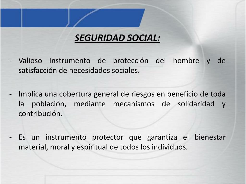 PPT LA SEGURIDAD SOCIAL EN COLOMBIA Antecedentes Leyes PowerPoint