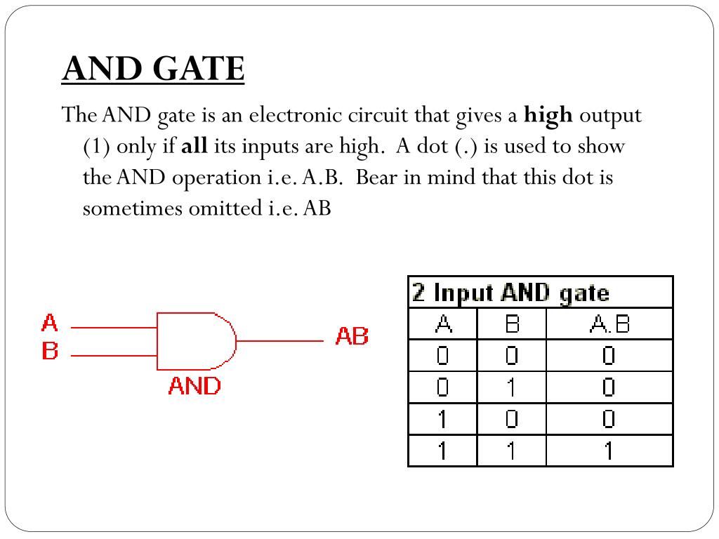 PPT LOGIC GATES AND CIRCUITS PowerPoint Presentation, free download