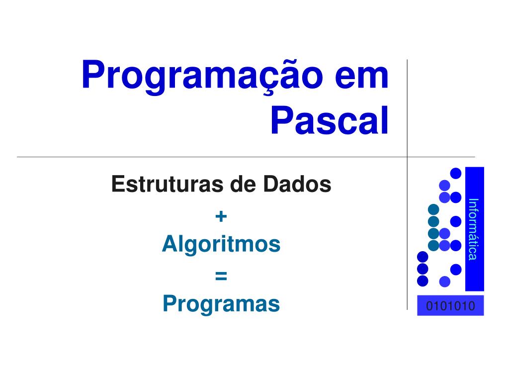 PPT Programação em Pascal PowerPoint Presentation, free download ID