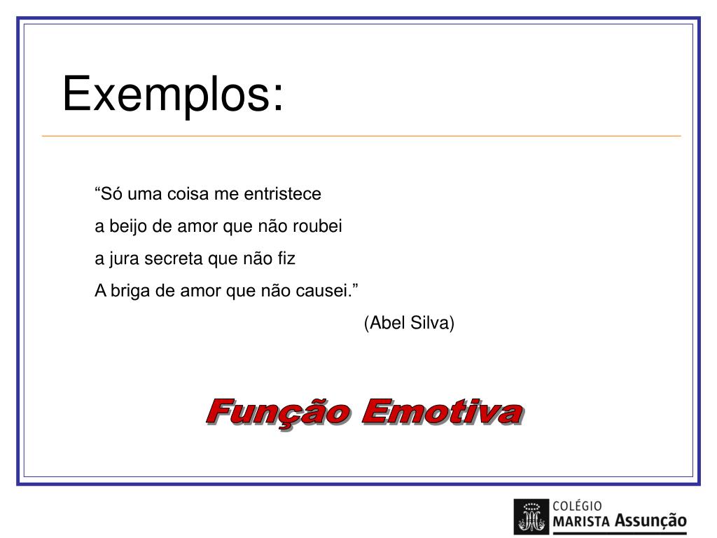 O Que é Função Referencial Exemplos Novo Exemplo