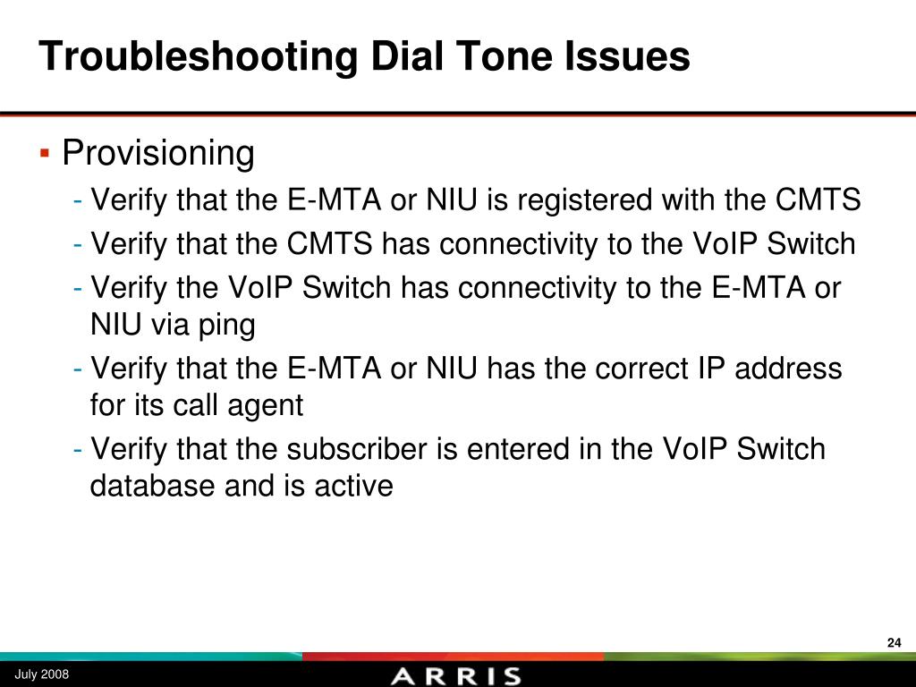 PPT Telephony Troubleshooting in the Home PowerPoint Presentation