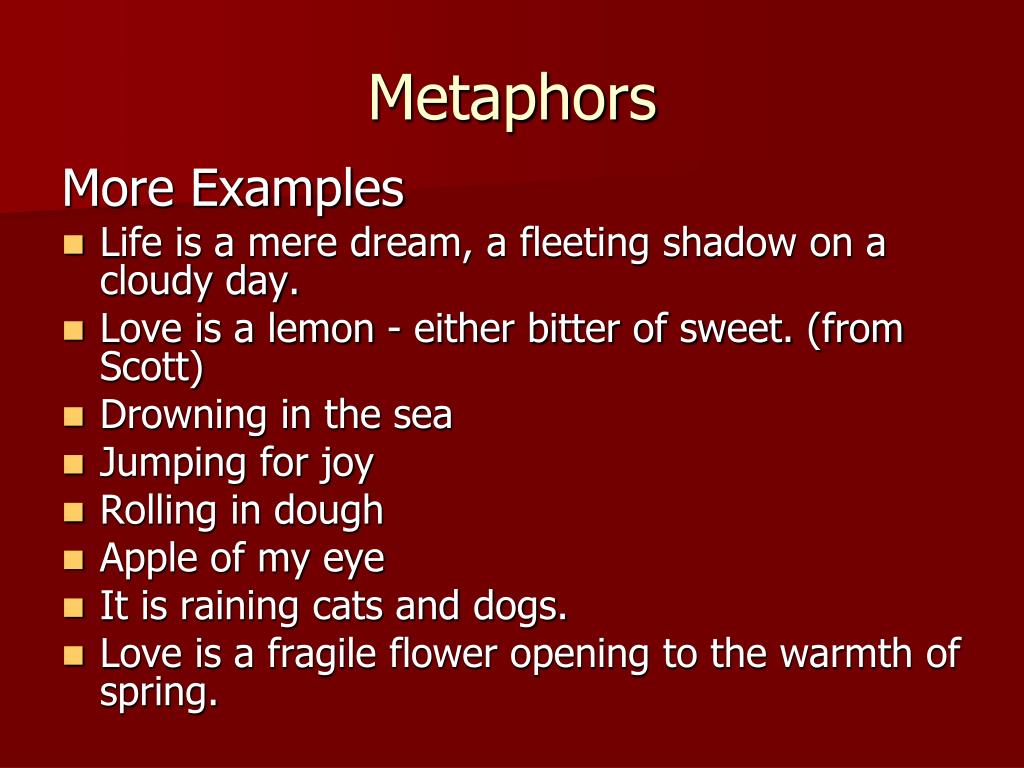 PPT Similes & Metaphors PowerPoint Presentation, free download ID