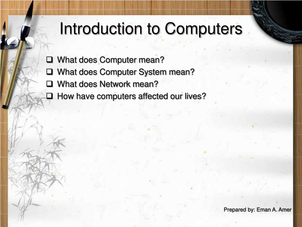 PPT Introduction to Computers PowerPoint Presentation, free download