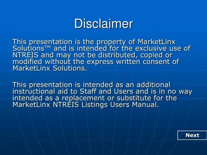 PPT Disclaimer PowerPoint Presentation, free download ID3669276