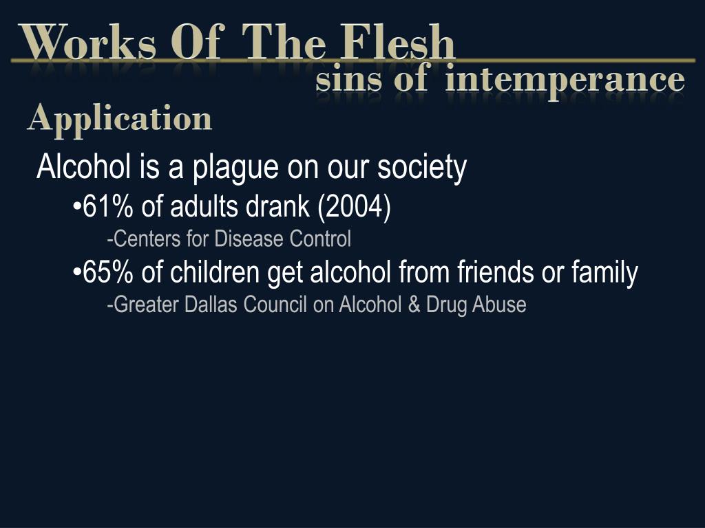 PPT Works Of The Flesh PowerPoint Presentation, free download ID