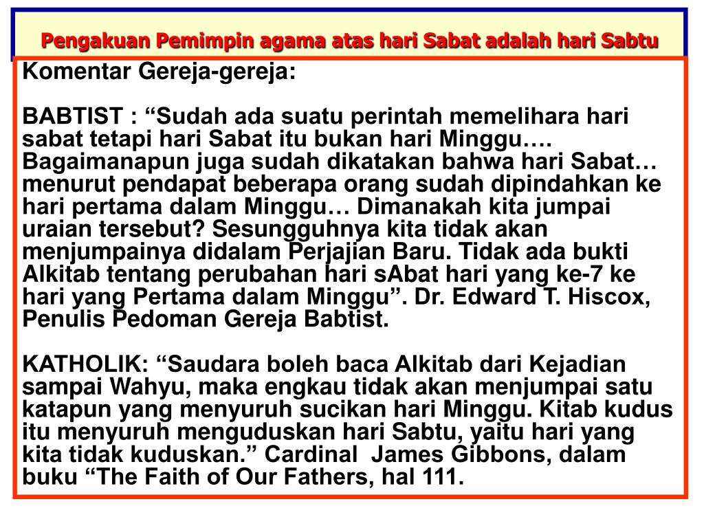 PPT INGAT DAN KUDUSKANLAH HARI SABAT PowerPoint Presentation, free download ID3673772