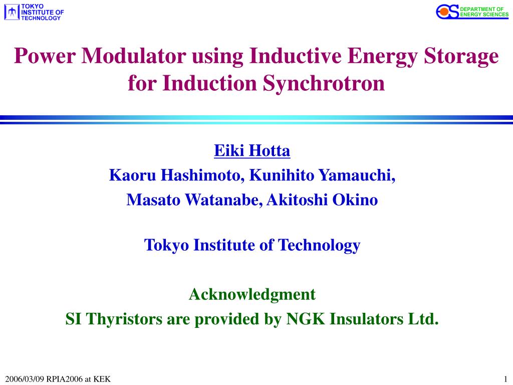 PPT Power Modulator using Inductive Energy Storage for Induction