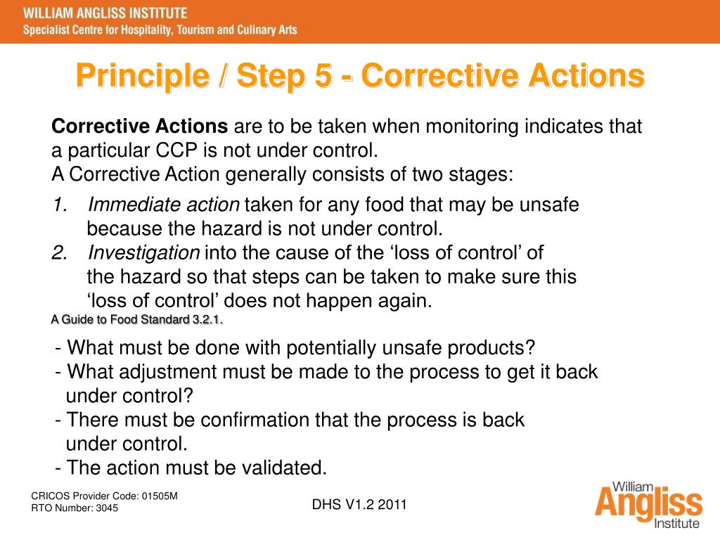 PPT Implement Food Safety Procedures SITXFSA001A PowerPoint