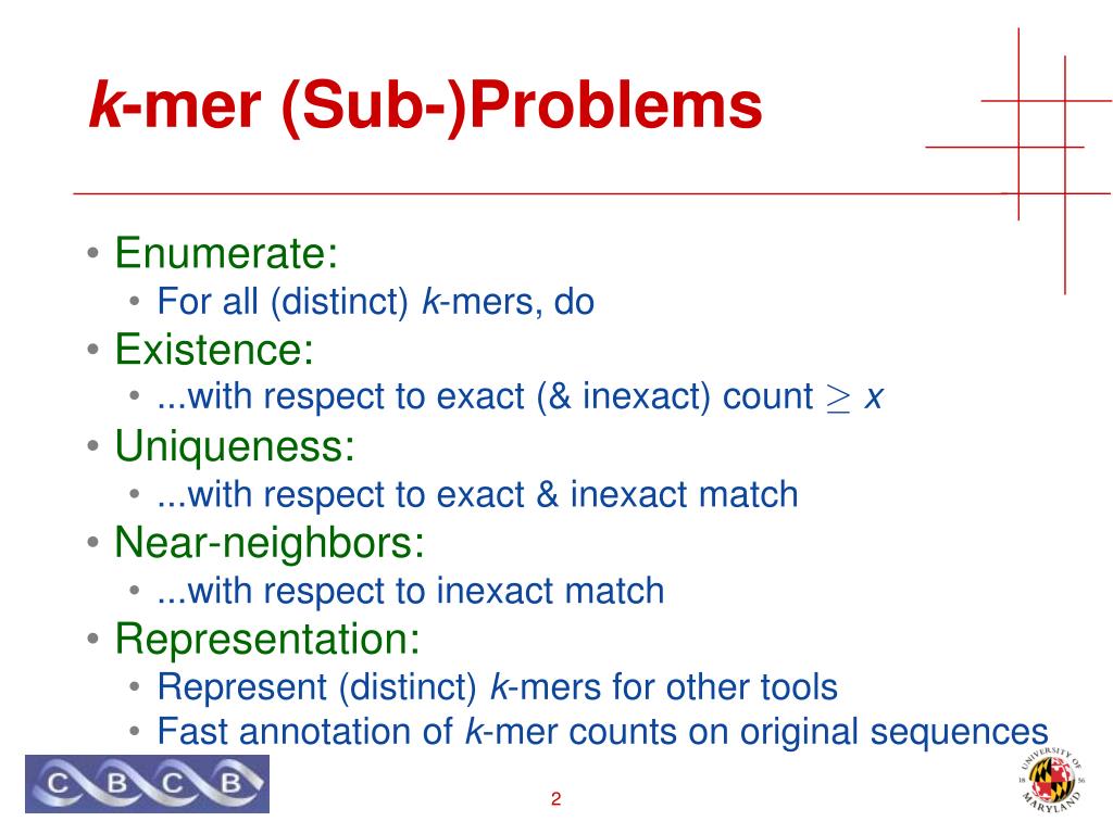 PPT Optimal k mer superstrings for protein identification and DNA
