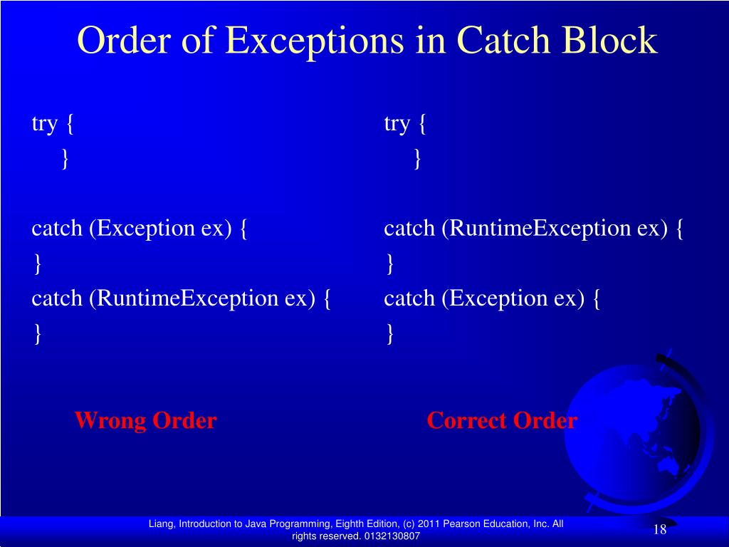 PPT Chapter 13 Exception Handling PowerPoint Presentation, free