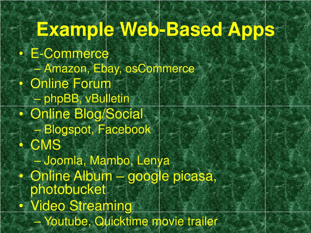 PPT Introduction to  Based Application PowerPoint Presentation