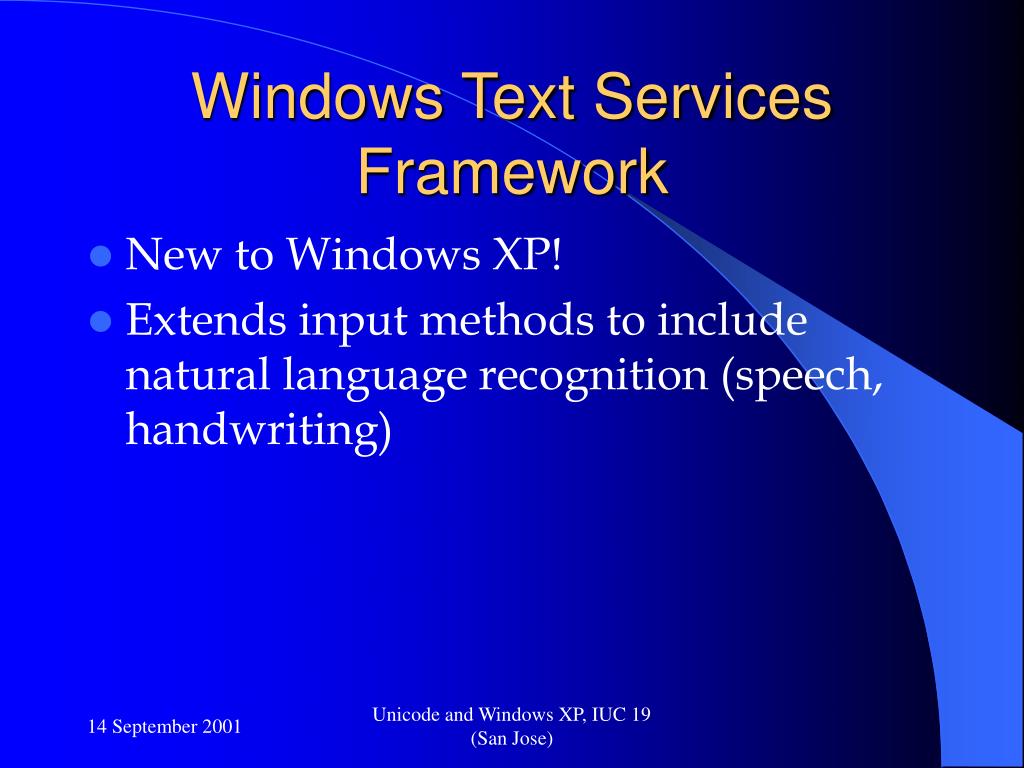 PPT Unicode and Windows XP PowerPoint Presentation, free download