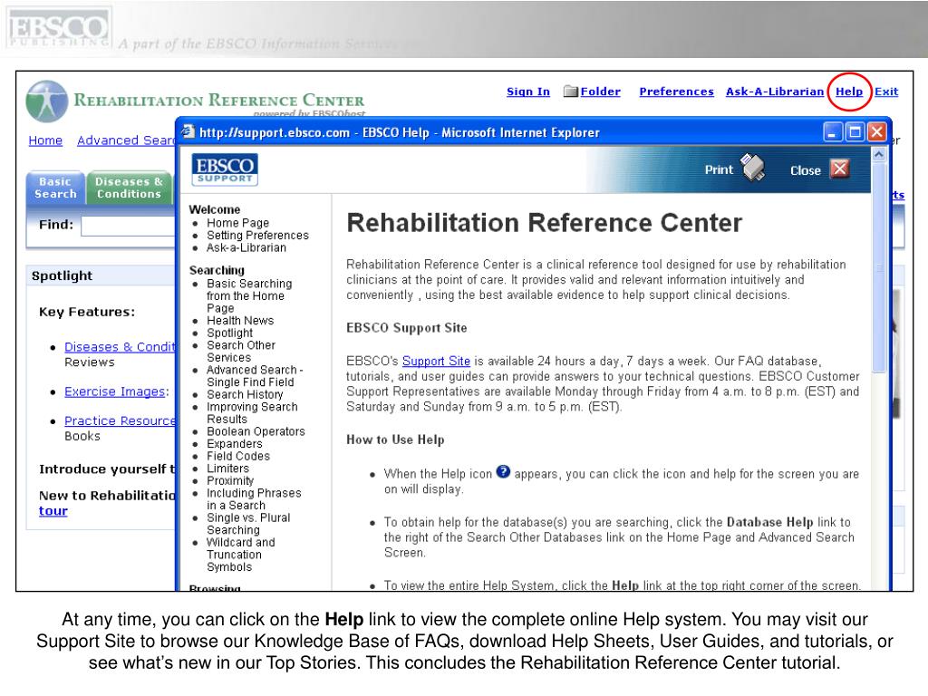 PPT Rehabilitation Reference Center PowerPoint Presentation, free