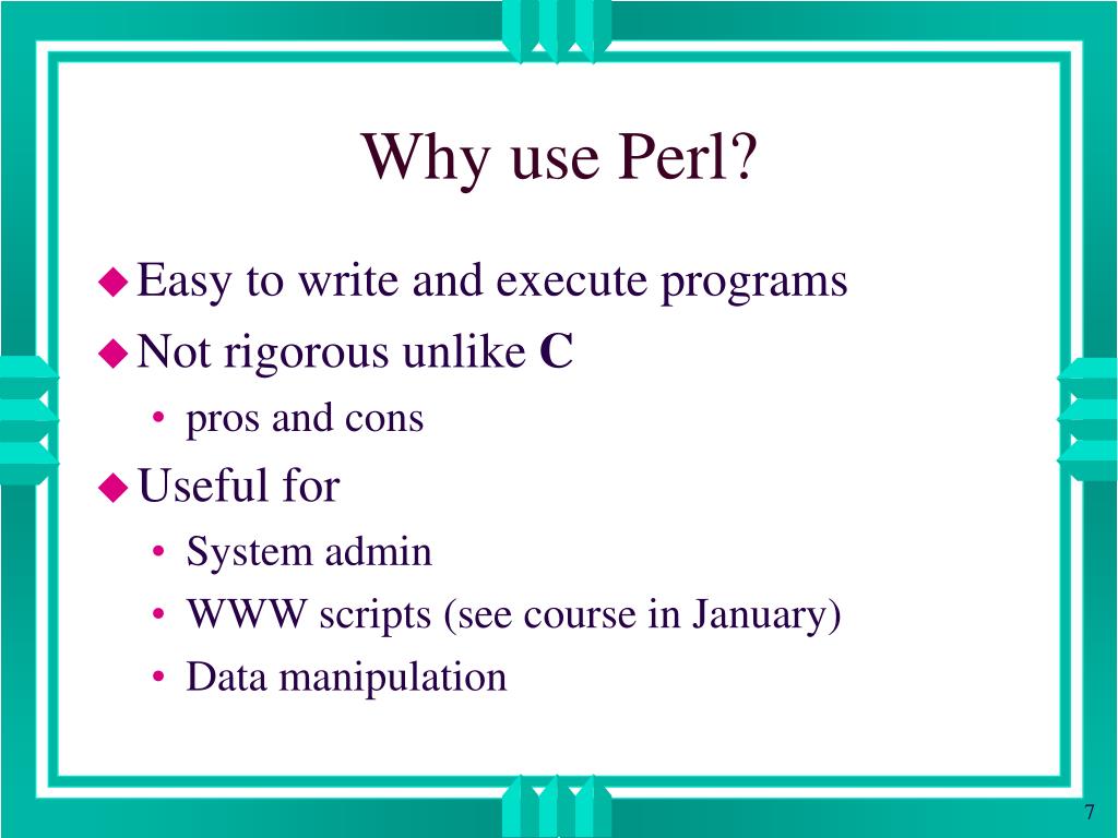 PPT Introduction to PERL PowerPoint Presentation, free download ID