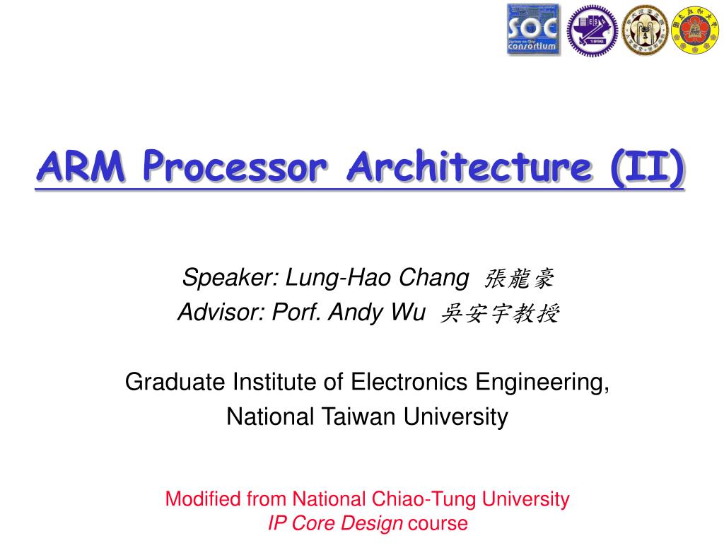 PPT ARM Processor Architecture (II) PowerPoint Presentation, free