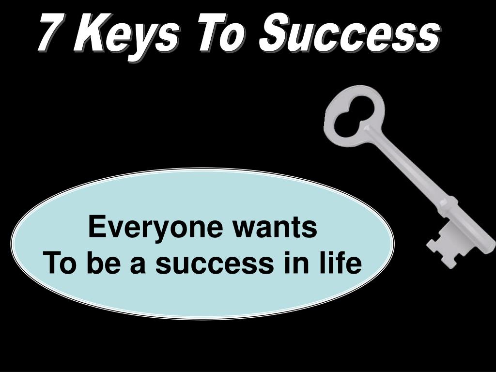 PPT 7 Keys To Success PowerPoint Presentation, free download ID3690579