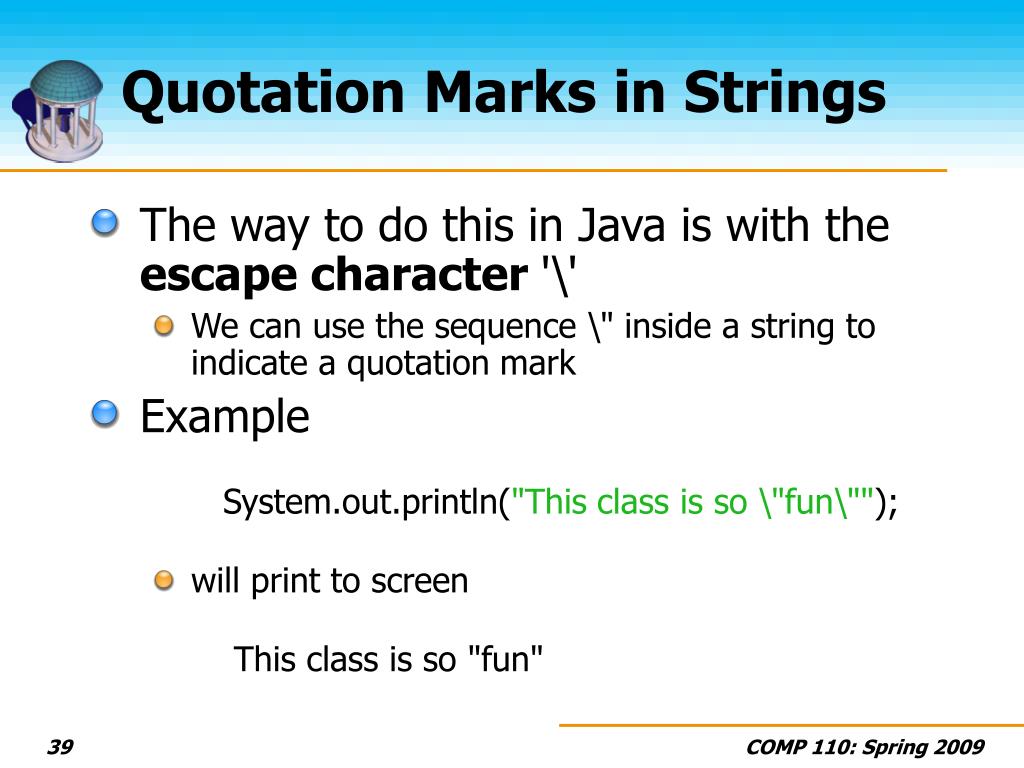 PPT COMP 110 Introduction to Programming PowerPoint Presentation