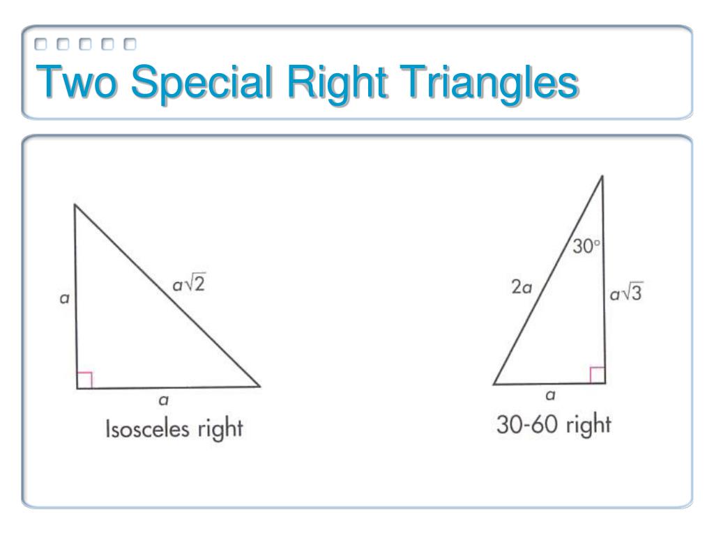 PPT Special Right Triangles PowerPoint Presentation, free download