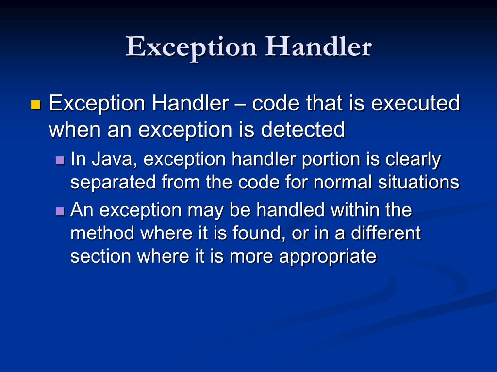 PPT Exceptions PowerPoint Presentation, free download ID3694500