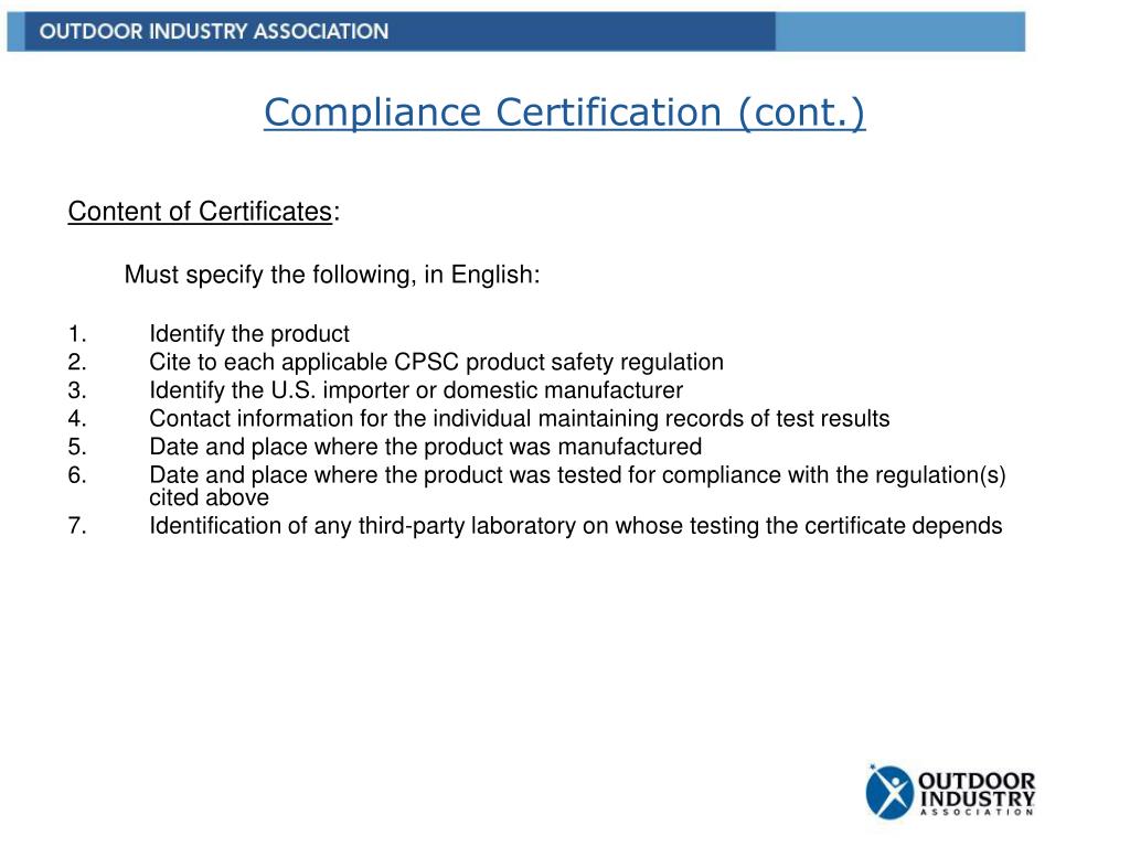 PPT Consumer Product Safety Improvement Act of 2008 December 4, 2008