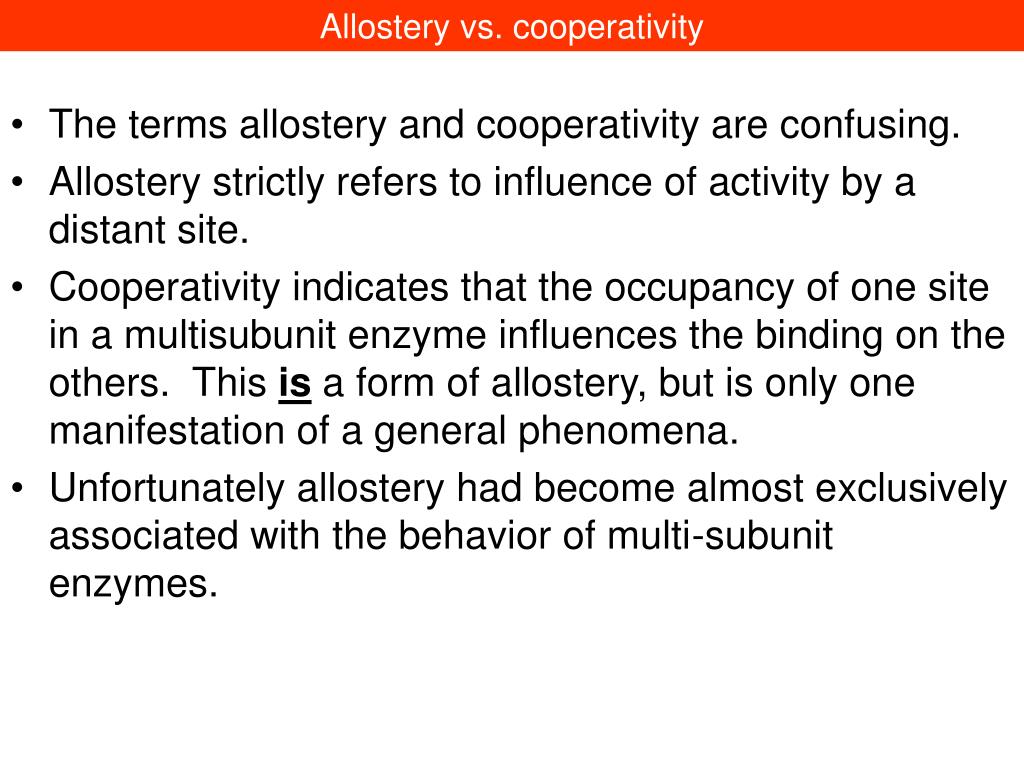 PPT Allosteric regulation of enzyme activity PowerPoint Presentation