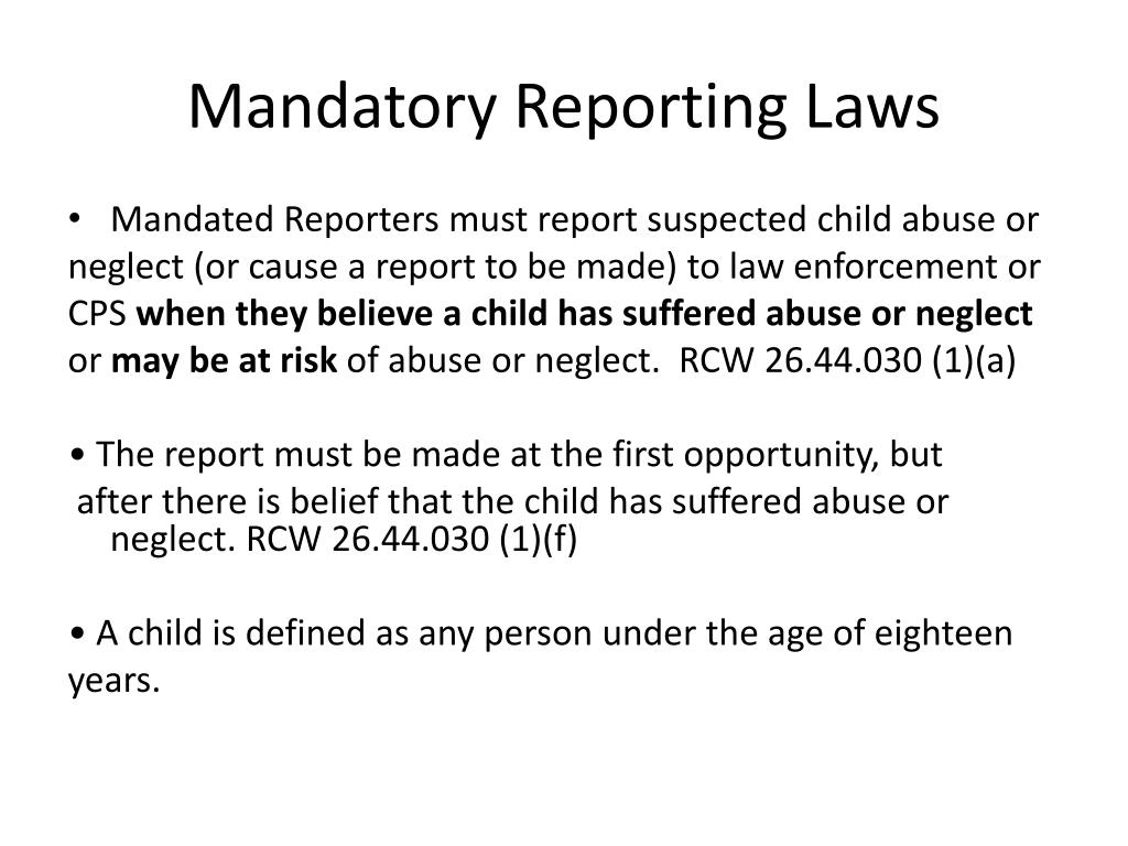 PPT Mandatory Reporting PowerPoint Presentation, free download ID