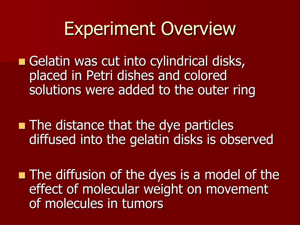 PPT Gel Diffusion Experiment PowerPoint Presentation, free download